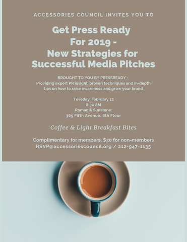 You're Invited: PressReady + The Accessories Council NYC Event