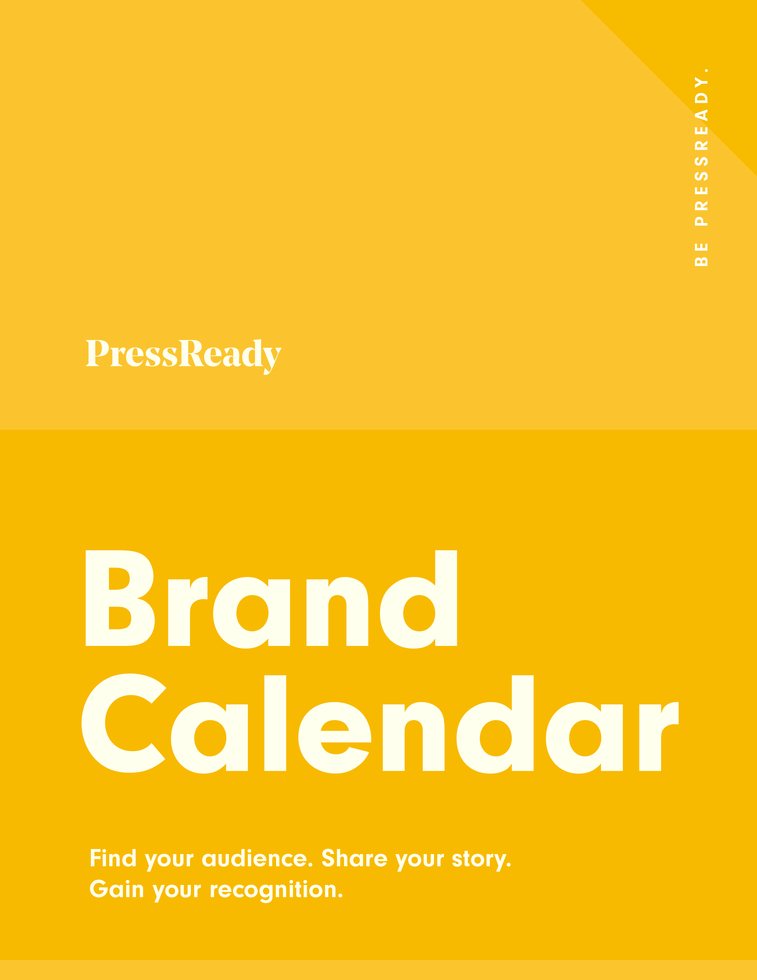 Brand Calendar Workbook